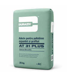 Adeziv si masa de spaclu pentru polistiren cu fibre DURAZIV AT 31 PLUS